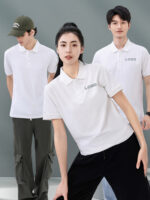 夏季短袖工裝褲T卹、訂製標誌、企業文化襯衫、團體服飾、翻領馬球衫、工裝褲上衣
