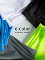 快乾t卹訂製短袖工裝褲男士夏季工作服文化馬球衫戶外運動工裝褲印花標誌：圖片 4