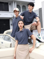 工裝T卹訂製短袖翻領企業員工polo衫工人團體文化襯衫工裝褲印花標識：圖片 5