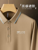 polo衫訂製春秋高端汽車顧問長袖工裝褲4S店展示翻領t卹工裝褲刺繡