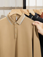 polo衫訂製春秋高端汽車顧問長袖工裝褲4S店展示翻領t卹工裝褲刺繡：圖片 5