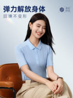 快乾冰絲馬球衫工人褲訂製標誌企業翻領短袖t卹員工穿文化衫：圖片 2