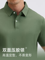 商務馬球衫訂製工裝褲印花標誌公司主管銀行翻領T卹短袖的工裝褲刺繡男士：圖片 5