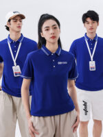 工裝T卹訂製短袖翻領企業員工polo衫工人團體文化襯衫工裝褲印花標識